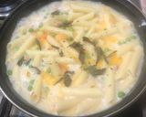 Foto del paso 4 de la receta: Pasta con chícharos y tocino