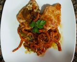 Foto del paso 6 de la receta: Costilla de cerdo con vegetales al horno.👨‍🍳
