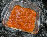 A picture of step 4 of Baked Veg. Bread Lasagna.