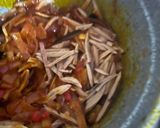 A picture of step 3 of Roasted Ji (yam) and sauce.