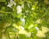 Methi Peas aloo in garlic and tomato gravy recipe step 1 photo
