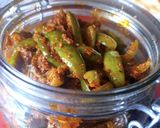A picture of step 9 of Tendli/Ivy gourd pickle.