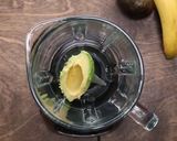 A picture of step 1 of Choco Avocado Smoothie.
