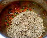 A picture of step 4 of Quinoa pulao.