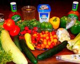 A picture of step 1 of Mike's Armenian Cucumber Feta Salad.