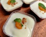 Foto langkah ke 3 dari resep Pudding Coklat Vla Vanilla & Jeruk.
