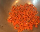 A picture of step 2 of Carrot and Peas Curry.
