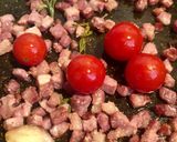 Foto del passaggio 3 della ricetta Mezzemaniche con crema di ceci al Rosmarino e pancetta croccante