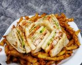 A picture of step 5 of Club sandwich.