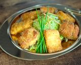 A picture of step 7 of Japanese Kushiage (deep fried Japanese Leek skewers).