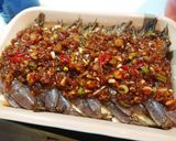 蒜蓉蛋豆腐蒸蝦的食譜步驟6照片