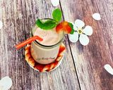 Hình bước làm 2 của món Sinh Tố Dâu 🍓🍓🍓
