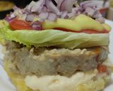 Foto del paso 10 de la receta: Arepa rellena de fiambre de pollo casero🫓🥙🥯