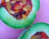عکس مرحله 7 از دستور ژله میوه در طالبی solmaz