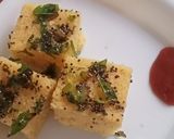 A picture of step 6 of Dhokla.