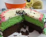 Foto langkah ke 17 dari resep Bolu coklat pandan (bisa dijadiin basecake ultah).