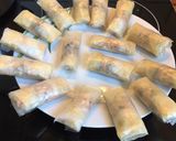 Hình bước làm 3 của món Nem rán (chả giò)
