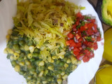 Mukimo with steamed Cabbage