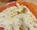 A picture of step 2 of Malloreddus (Sardinian Gnocchetti) with Basil Pesto.