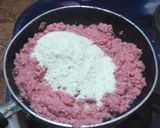 A picture of step 4 of Rose Paneer Sandesh.