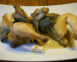 Foto del paso 6 de la receta: Picantones rellenos de trompetas de la muerte y trufa, con ajo negro