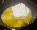 A picture of step 2 of Tricolour burfi.