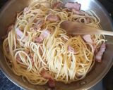 Une image de l'étape 7 de Pâtes carbonara.
