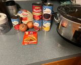 A picture of step 1 of Chicken Taco Soup.