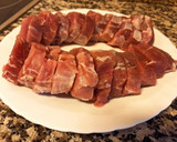 Foto del paso 1 de la receta: Solomillo con patatas y champiñones