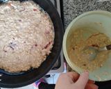 Foto del paso 7 de la receta: Tortita para merienda o desayuno con avena,harina integral y frutas..💪💜
