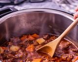 A picture of step 6 of Instant Pot Beef Mechado.
