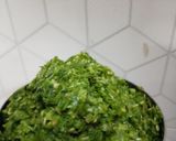 A picture of step 3 of Green garlic chutney.
