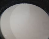 A picture of step 3 of Rose Flavour Basundi.