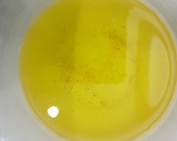 A picture of step 4 of Amaranth or Rajgira Halwa.