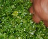 A picture of step 1 of Moong dal palak.