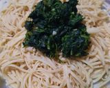 Foto del paso 3 de la receta: Fideos con espinacas y 3 quesos