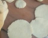 A picture of step 1 of Rava puri chat.