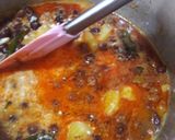 A picture of step 13 of Kathiyawadi choley.