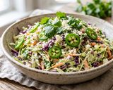A picture of step 5 of Texas Green Fire Taco Slaw.