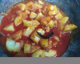 A picture of step 3 of Sweet & Sour Potatoes.