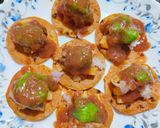 A picture of step 5 of Leftover Chapati fry Papdi Chaat.