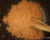 A picture of step 3 of Carrot Halwa Spring Rolls.