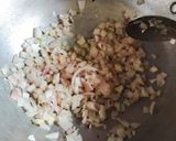 A picture of step 1 of Palak paneer.