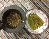 รูปขั้นตอนการทำที่ 4 ของ น้ำพริกหนุ่มมังสวิรัติ (สูตรใส่ถั่วเน่าและปลาร้าเจ)