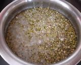 A picture of step 1 of Whole green moong dal soup.
