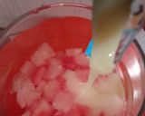 Foto langkah ke 2 dari resep Semangka Susu Melon Syrup.
