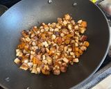 A picture of step 1 of Pork Belly Sisig Street Taco.