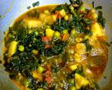 पालक आलू मटर की सब्जी (Palak aloo matar ki sabzi recipe in hindi) रेसिपी चरण 4 फोटो