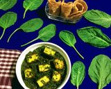 A picture of step 9 of Palak Paneer.