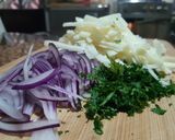 Foto del paso 4 de la receta: Espaguetti con salsa de berenjena rostizada y queso de oveja